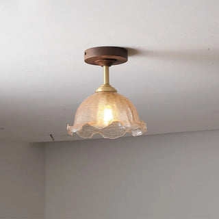 Celako™ Orbola Ceiling Light | Wood Glass Kitchen Island Lighting