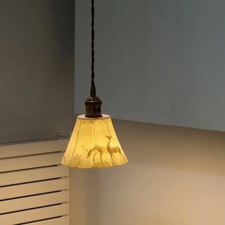 Celako™ Shiroco Pendant Light | Ceramic Bedroom Lighting