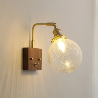Celako™ Ambrica Wall Light | Glass Bedroom Lighting