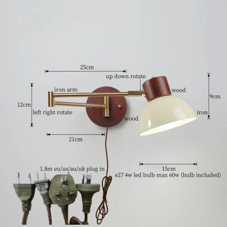 Celako™ Cremor Wall Light | Iron Modern Style Bedroom Lighting