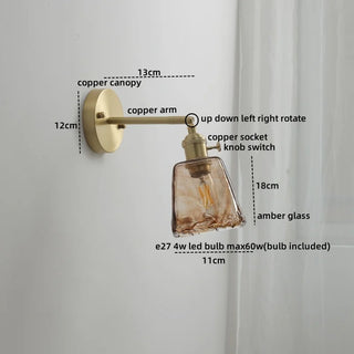 Celako™ Arcuza Wall Light | Copper Bedroom Lighting