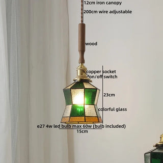Celako™ Vitona Pendant Light | Glass Mid Century Modern Bedroom Lighting