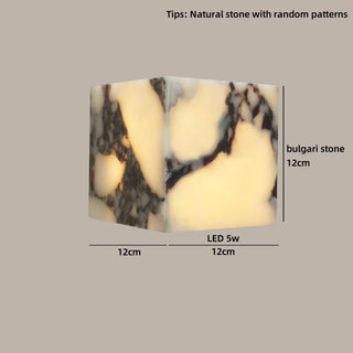 Celako™ Cavari Wall Light | Stone Bedside Lighting