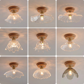 Celako™ Valuna Ceiling Light | Glass Copper Kitchen Island Lighting