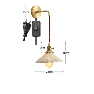 Celako™ Ceraqua Wall Light | Ceramic Bedroom Lighting