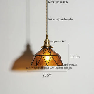 Celako™ Lucentra Pendant Light | Glass Dining Room Lighting