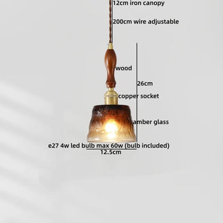Celako™ Succinum Pendant Light | Glass Vintage Bedroom Lighting
