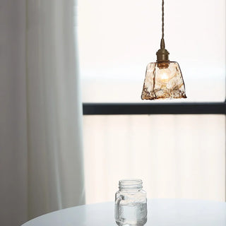 Celako™ Calmera Pendant Light | Amber Glass Dining Room Lighting