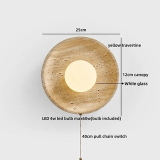 Celako™ Travertine Wall Light | Travertine Living Room Lighting