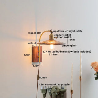 Celako™ Karumi Wall Light | Ceramic Bedroom Lighting