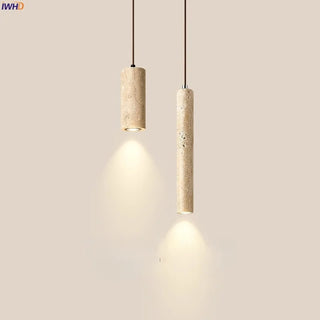 Celako™ Travone Pendant Light | Yellow Travertine Minimalism Living Room Lighting