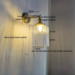 Celako™ Andori Wall Light | Clear Glass Japan Style