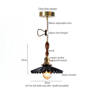 Celako™ Flutella Pendant Light | Ceramic Kitchen Island Lighting
