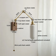 Pull chain switch