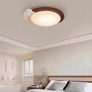 Celako™ Lunaterre Ceiling Light | Yellow Travertine Contemporary Living Room Lighting