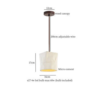 Celako™ Betura Pendant Light | Micro Cement Japan Wabi Sabi