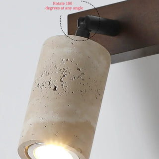 Celako™ Sabbiona Wall Light | Yellow Travertine Bedroom Lighting