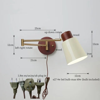 Celako™ Cremor Wall Light | Iron Modern Style Bedroom Lighting