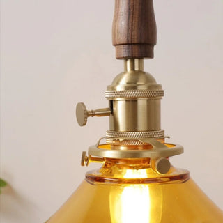 Celako™ Ambriva Pendant Light | Amber Glass Dining Room Lighting