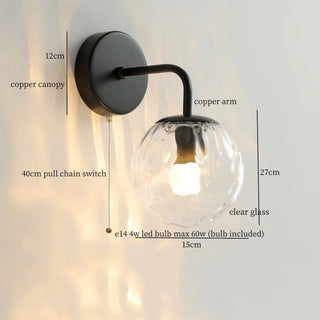 Celako™ Vitrelli Wall Light | Copper Bedroom Lighting