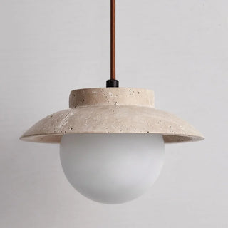 Celako™ Amberin Pendant Light | Yellow Travertine Kitchen Island Lighting