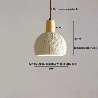 Celako™ Cendro Pendant Light | Cement Bedroom Lighting