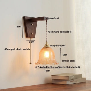 Celako™ Verrois Wall Light | Glass Bedroom Lighting