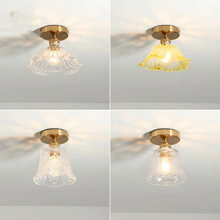 Celako™ Cuvita Ceiling Light | Copper Glass Kitchen Island Lighting