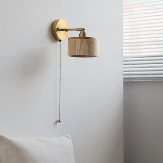 Celako™ Aurelus Wall Light | Ash Wood Bedside Lighting