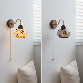 Celako™ Nacria Wall Light | Resin Shell Bedroom Lighting