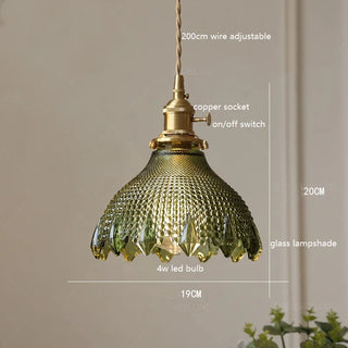 Celako™ Lunare Pendant Light | Glass Stone Bedroom Lighting