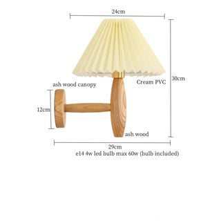 Celako™ Ivoura Wall Light | PVC Wood Living Room Lighting