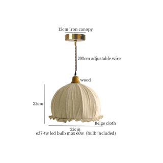 Celako™ Loomina Pendant Light | Cloth Kitchen Island Lighting
