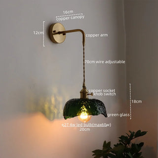 Celako™ Cuverro Wall Light | Glass Bedroom Lighting