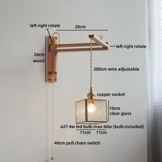 Celako™ Kirei Wall Light | Glass Bedroom Lighting