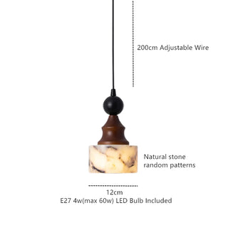 Celako™ Onyra Pendant Light | Stone Dining Room Lighting