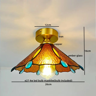 Celako™ Vitreus Ceiling Light | Glass Copper Living Room Lighting