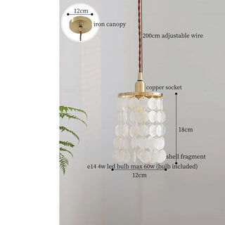 Celako™ Ostrine Pendant Light | Shell Fragment Kitchen Island Lighting