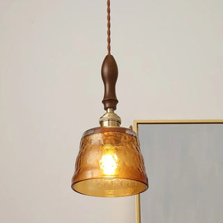 Celako™ Cuvoria Pendant Light | Copper Glass Bedroom Lighting