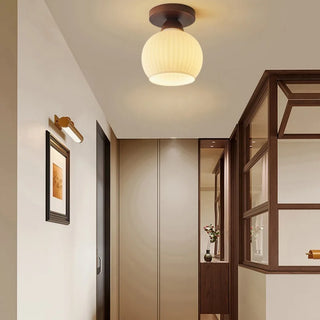 Celako™ Opalin Ceiling Light | White Glass Vintage Living Room Lighting