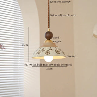 Celako™ Tokonoma Pendant Light | Ceramic Japan Wabi Sabi