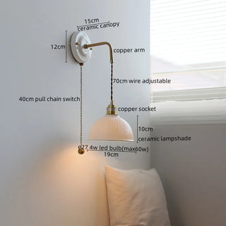 Celako™ Albaterra Wall Light | Copper Bedroom Lighting