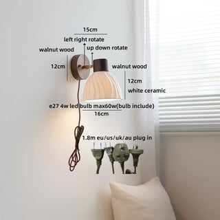 Celako™ Niseko Wall Light | Ceramic Living Room Lighting