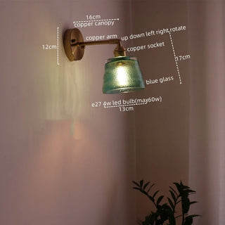 Celako™ Aokiri Wall Light | Green Glass Living Room Lighting