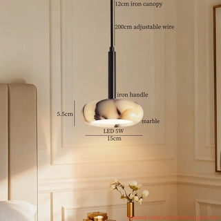 Celako™ Lithia Pendant Light | Marble Living Room Lighting