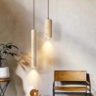 Celako™ Travone Pendant Light | Yellow Travertine Minimalism Living Room Lighting