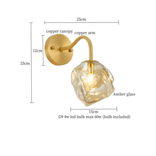 Celako™ Molena Wall Light | Glass Bedroom Lighting