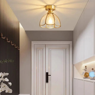 Celako™ Verlum Ceiling Light | Glass Copper Vintage Living Room Lighting
