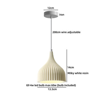Celako™ Vellure Pendant Light | Resin Dining Room Lighting