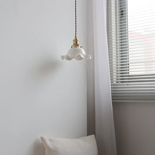 Celako™ Shiroa Pendant Light | White Ceramic Dining Room Lighting